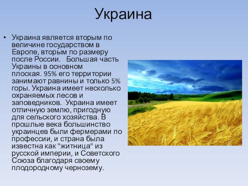Интересные факты об украине