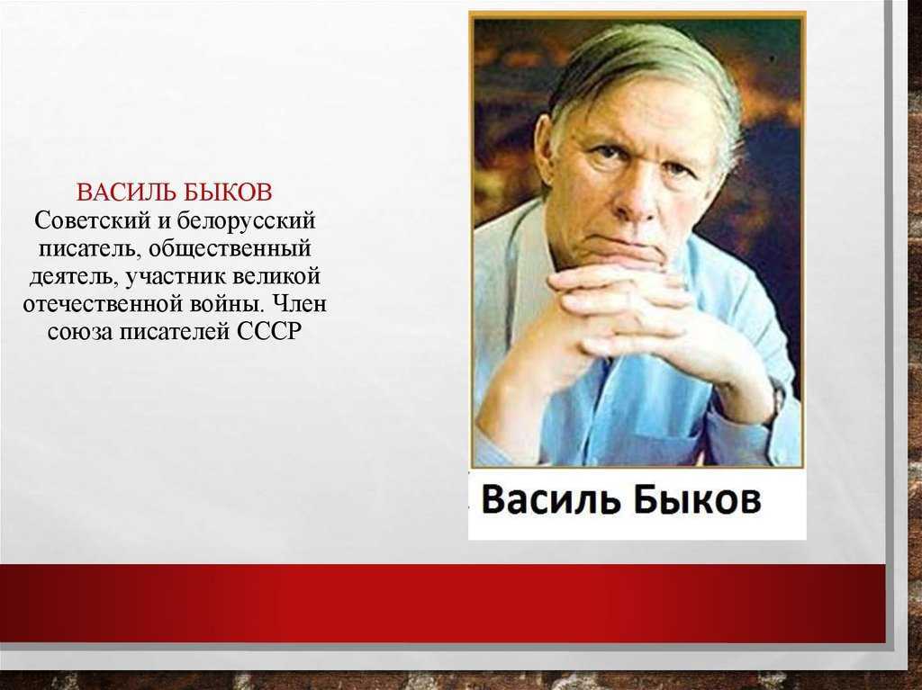 Жизнь и творчество василь быков презентация