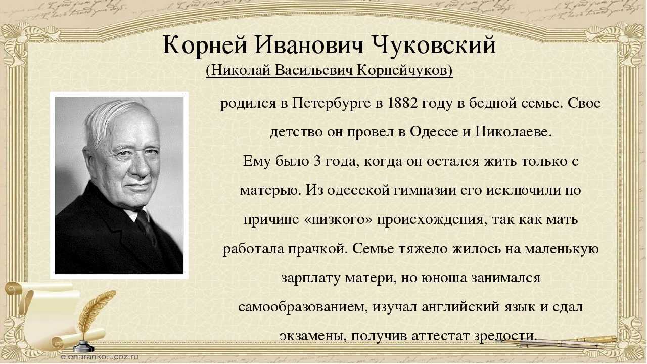 Корней чуковский: биография, личная жизнь, фото и видео