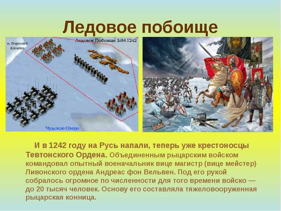 Ледовое побоище 6 класс история россии