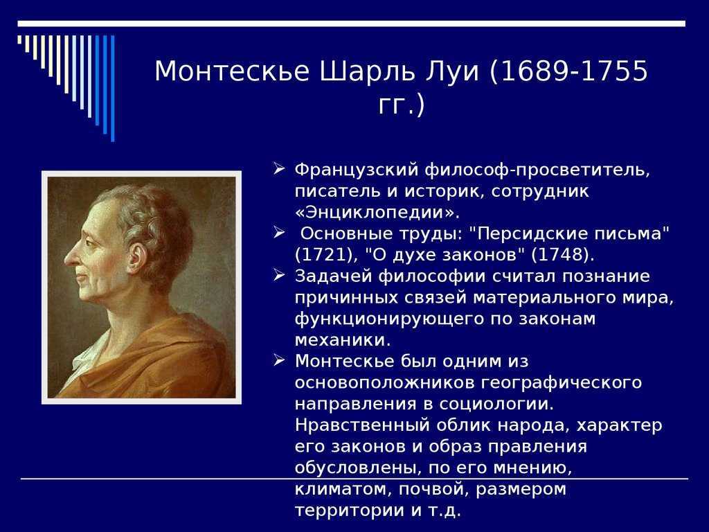 Географическая среда общество и человек в учении ш монтескье презентация