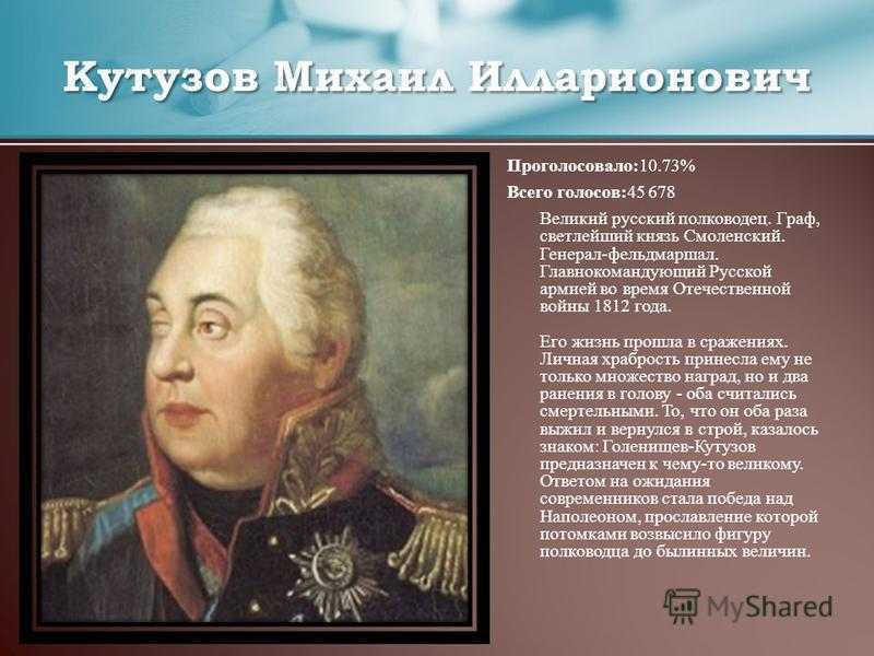 Лебединая песня реконструктора: кутузов м.и. история.высказывания.мнения.книги.