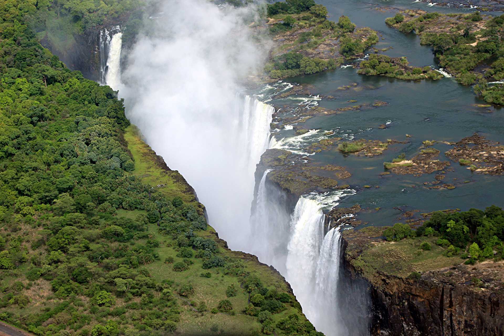 Водопад виктория — «гремящий дым» на реке замбези