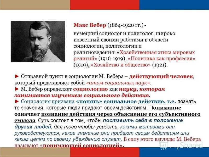 Вебер макс социология презентация