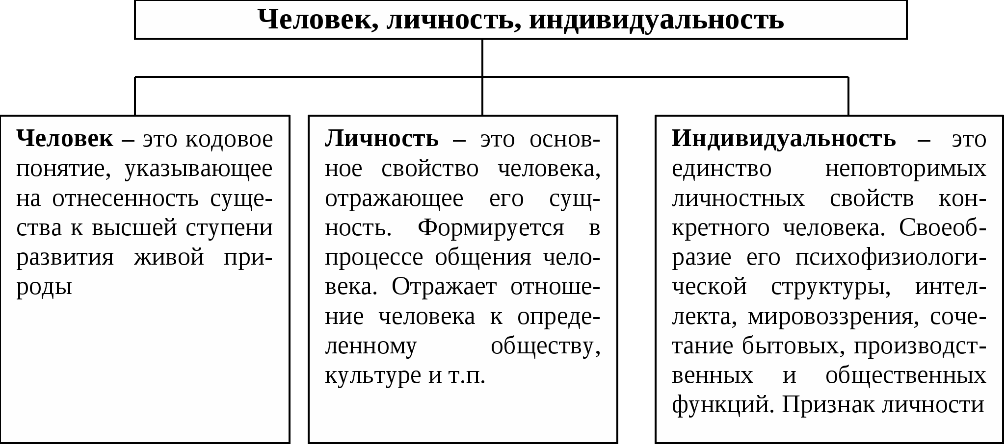 Дополните схему человек индивид личность