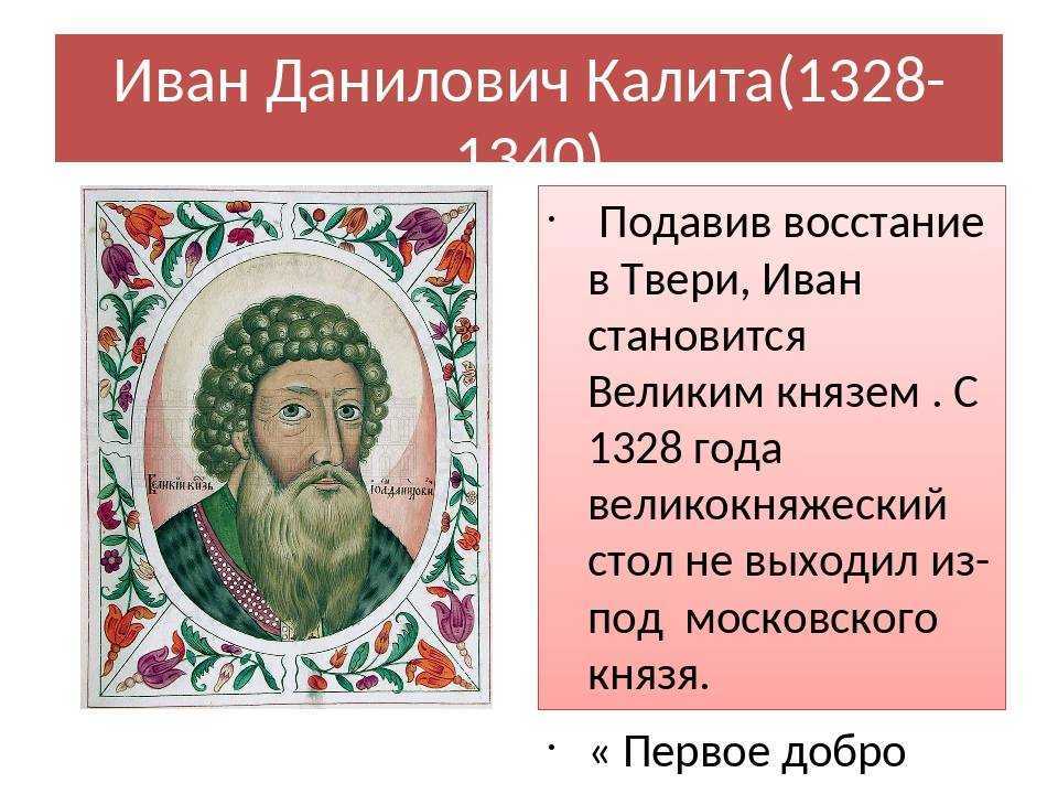 Иван калита