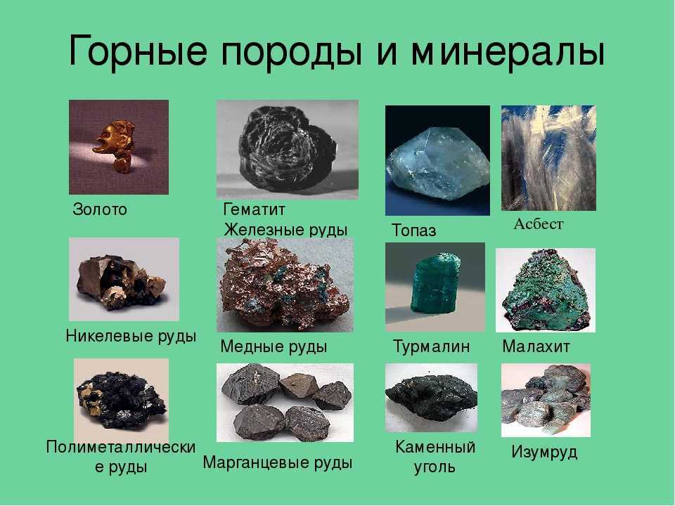 Примеры минералов 3 класс окружающий мир