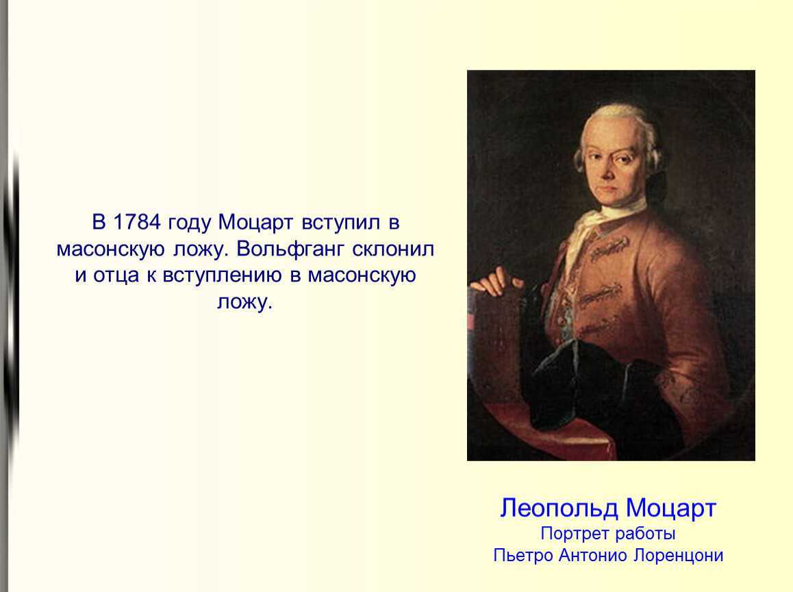Интересные факты из биографии моцарта