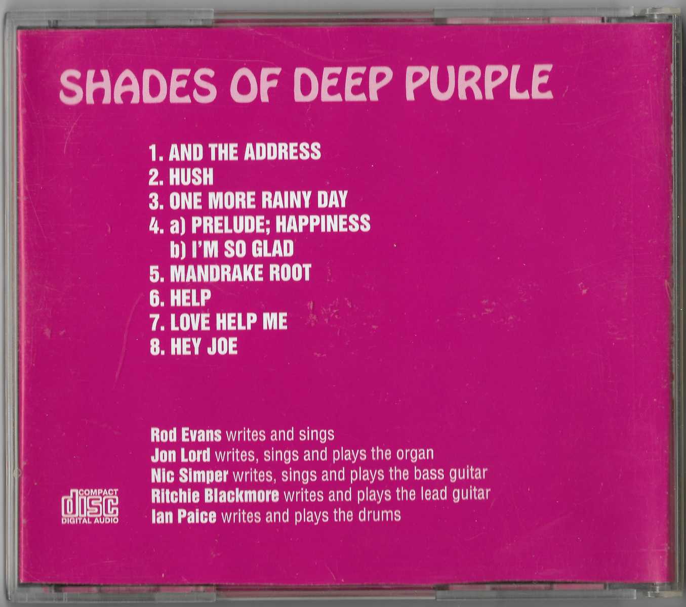 Дип перпл хиты слушать. Deep Purple 1994. Shades of Deep Purple. 1994 Deep Purple Live 1994. Deep Purple Purple in Milano.