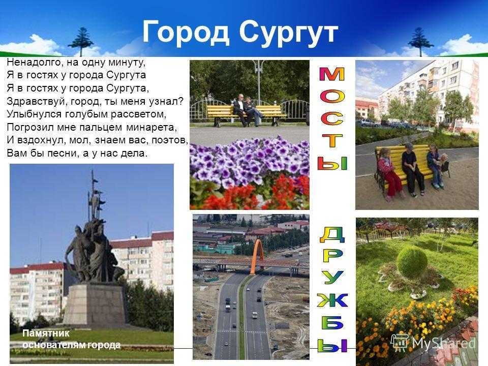 Проект на тему мой любимый город сургут