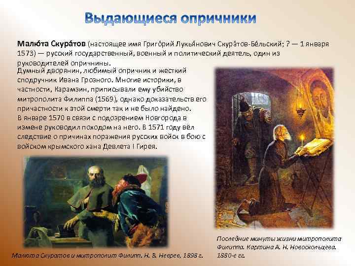 Малюта скуратов