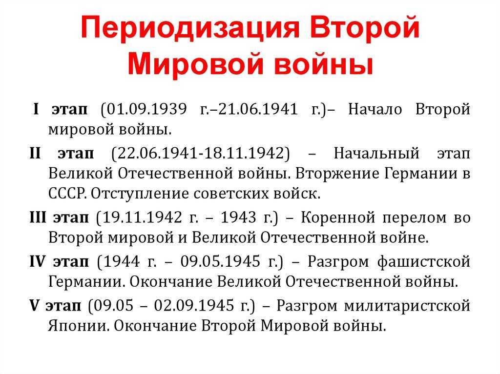 Причины характер периодизация великой отечественной войны планы сторон соотношение сил