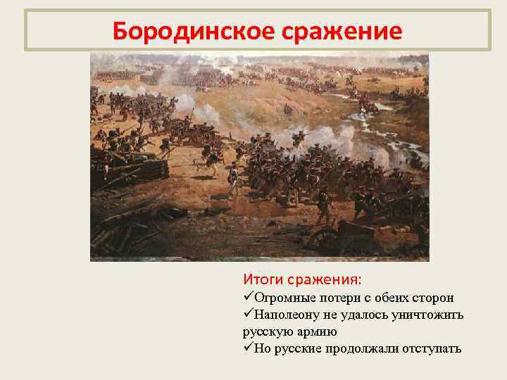 Бородинское сражение 1812 года: когда состоялась и где, причины и итоги, соотношение сторон на начало битвы