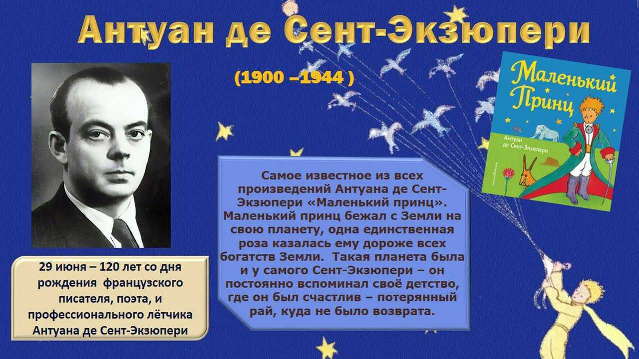Антуан де сент-экзюпери: биография, творчество и интересные факты