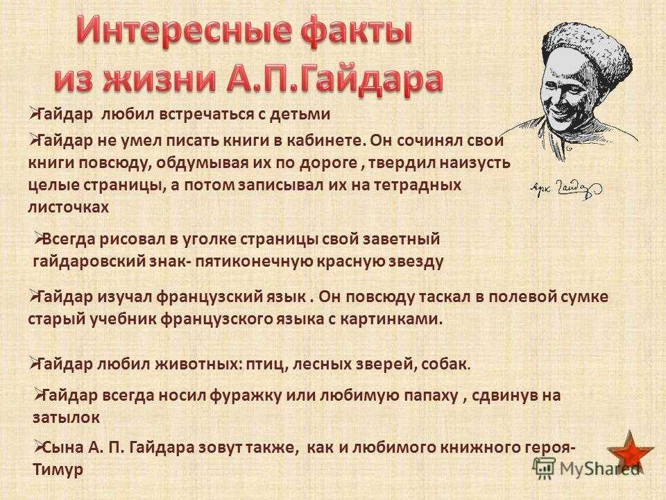 о Гайдаре это отличная возможность узнать больше о творчестве советского литератора За годы своей жизни он успел написать немало